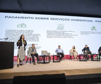 Um dos painéis foi sobre serviços ambientais (Foto: Cecafé)