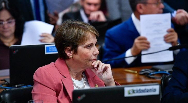 “Já estamos trabalhando para que o agro tenha suas métricas e possa estar nesse mercado em breve, mas com segurança e com as nossas métricas”. - Tereza Cristina - PP/MS (Foto: Geraldo Magela/Agência Senado)