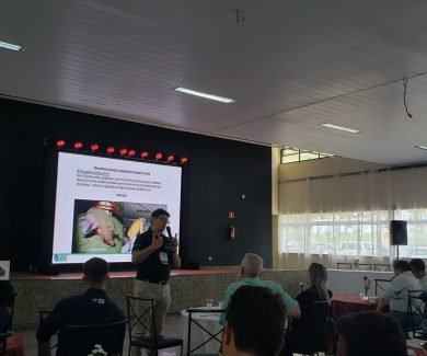 Flávio Medeiros, professor da Ufla, falou de bioinsumos (Foto: 100Porcentoagro)