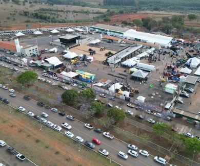 Parque de Exposições de São Gotardo, local das atividades do Centro de Referência em Olericultura (Crédito: Sindicato Rural de São Gotardo)