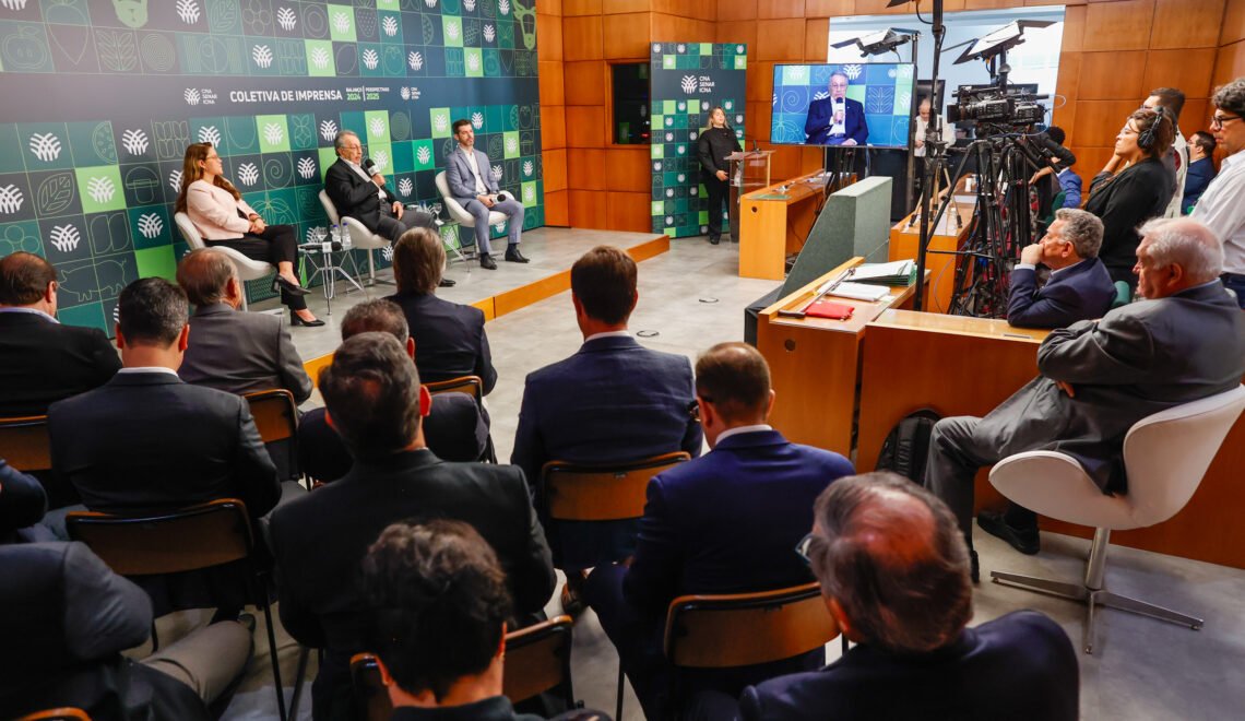 Coletiva de imprensa, em Brasília, apresenta o Balanço 2024 e Perspectivas 2025 (Crédito: Wenderson Araujo/Trilix/CNA)