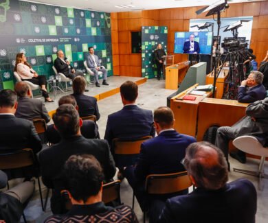 Coletiva de imprensa, em Brasília, apresenta o Balanço 2024 e Perspectivas 2025 (Crédito: Wenderson Araujo/Trilix/CNA)