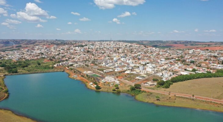 Vista aérea de São Gotardo, uma das campeãs na geração de emprego (Foto: Prefeitura de São Gotardo)