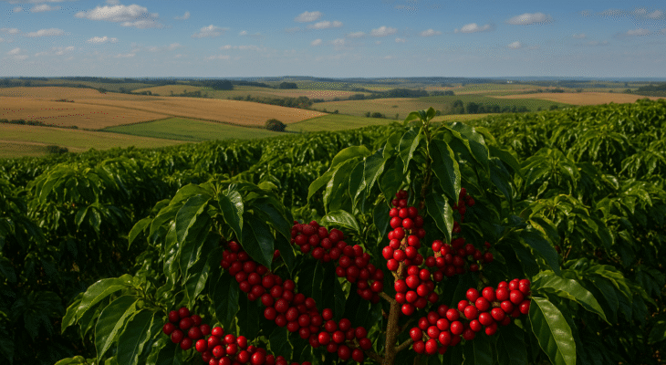 Café continua sendo destaque em Minas Gerais (Imagem gerada por IA/ChatGPT OpeanAI)