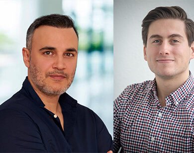 Igor Mendes, Solutions Engineer (à esquerda) e José Luiz Vendramini, Sales Account Manager